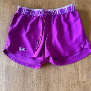 Under Armour Women's Vibrant Purple Athletic Shorts